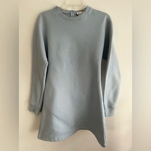 Acne studios word fleece blue dress size small